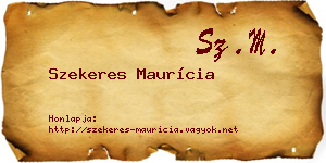 Szekeres Maurícia névjegykártya
